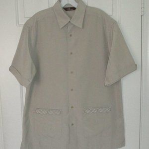 Cafe Luna Mens S/S Mexican Wedding Shirt NWOT - Size Medium